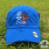 zeta phi beta distressed cap hat