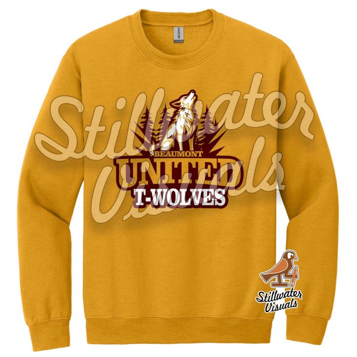 beaumont united timberwolves sweatshirt