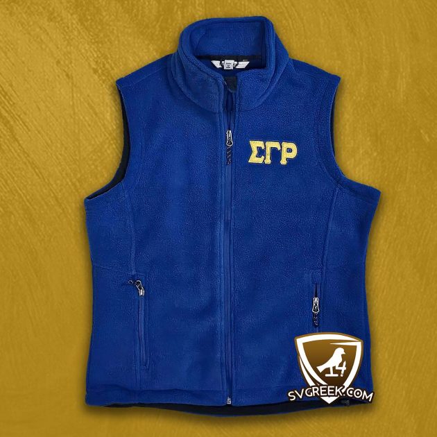 Fleece vest sigma gamma rho 1922