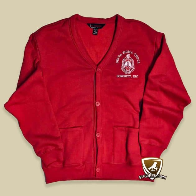 delta sigma theta cardigan