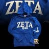 Zeta 1920 zip-up hoodie