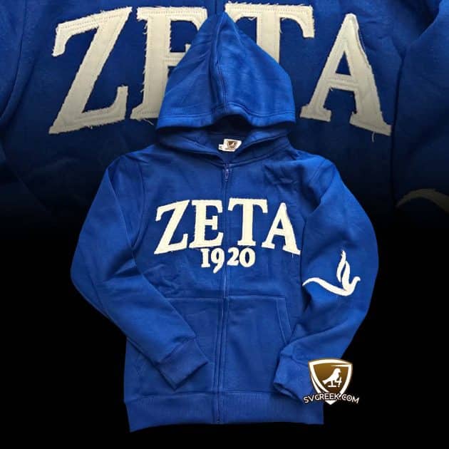 Zeta 1920 zip-up hoodie